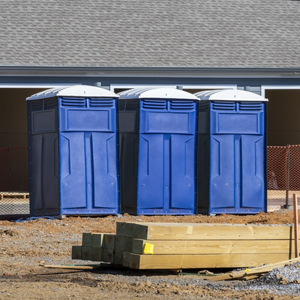 what is the maximum capacity for a single portable toilet in Mulberry SC